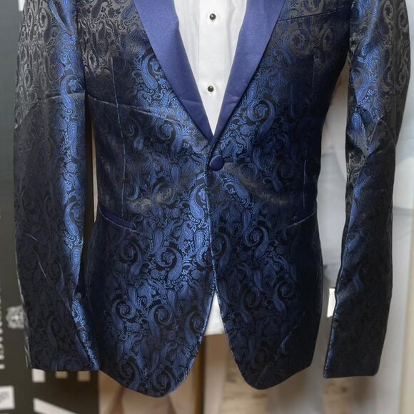 COURTURE 1910 CHASE PAISLEY PRINT DINNER JACKET - Picture 4 of 5